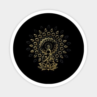 Buddha Meditation Zen Mandala Magnet